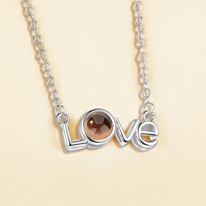 Universal Love Necklace (100 Languages Projection)