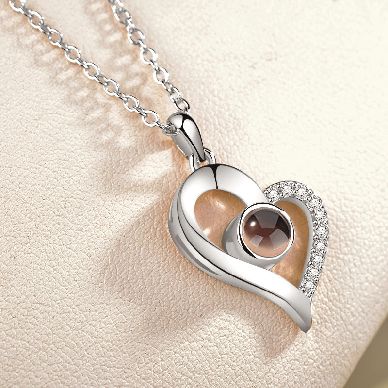 Universal Love Necklace (100 Languages Projection)