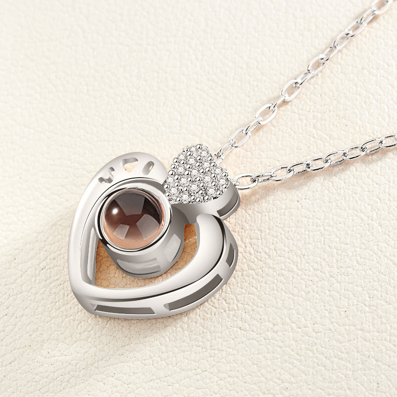 Universal Love Necklace (100 Languages Projection)