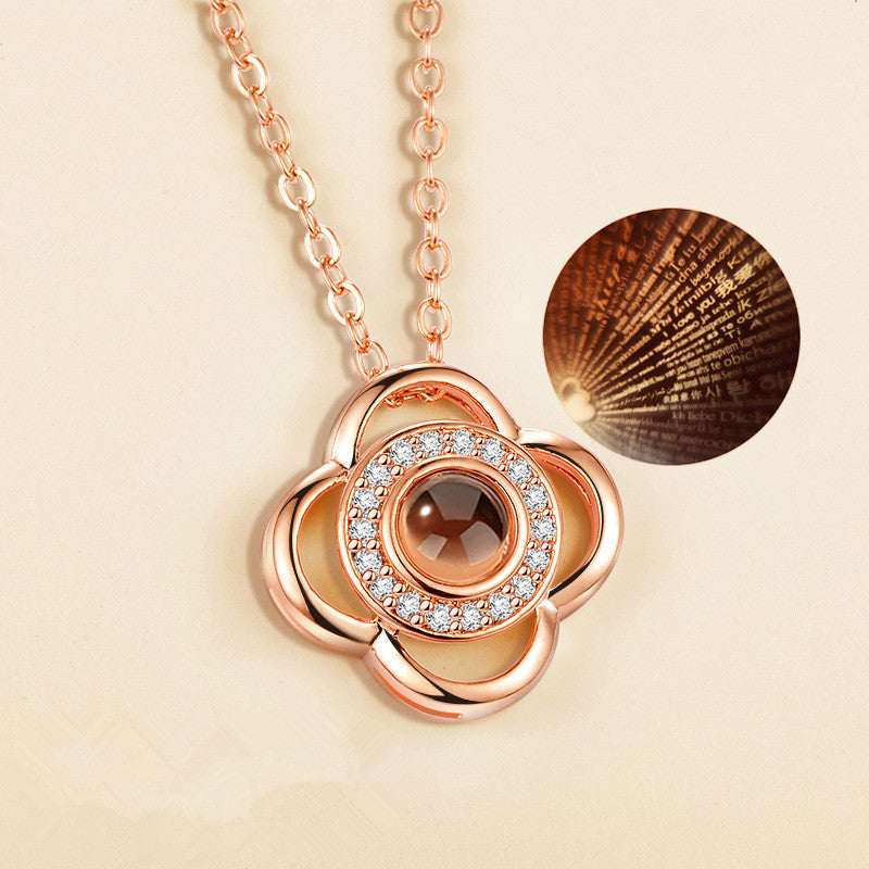 Universal Love Necklace (100 Languages Projection)