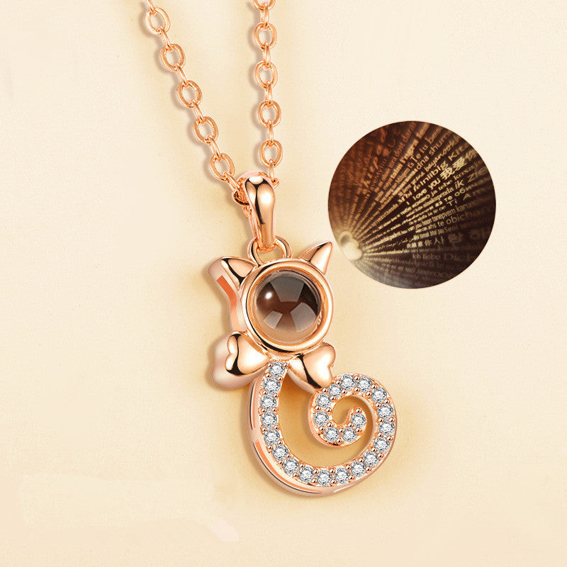 Universal Love Necklace (100 Languages Projection)