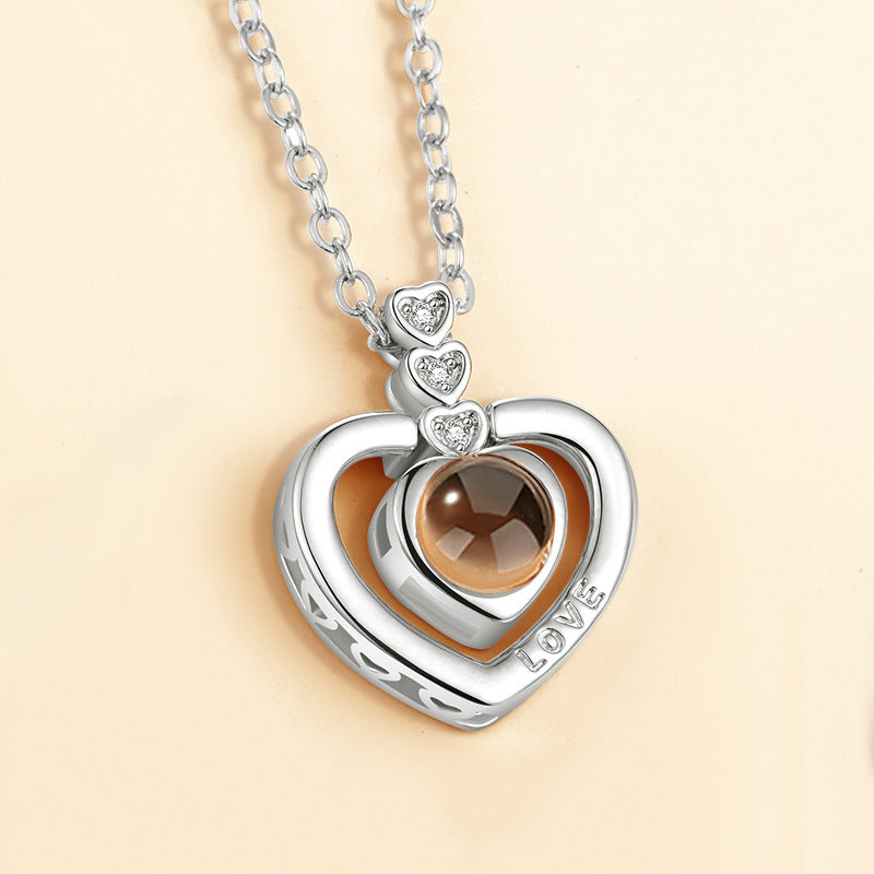 Universal Love Necklace (100 Languages Projection)