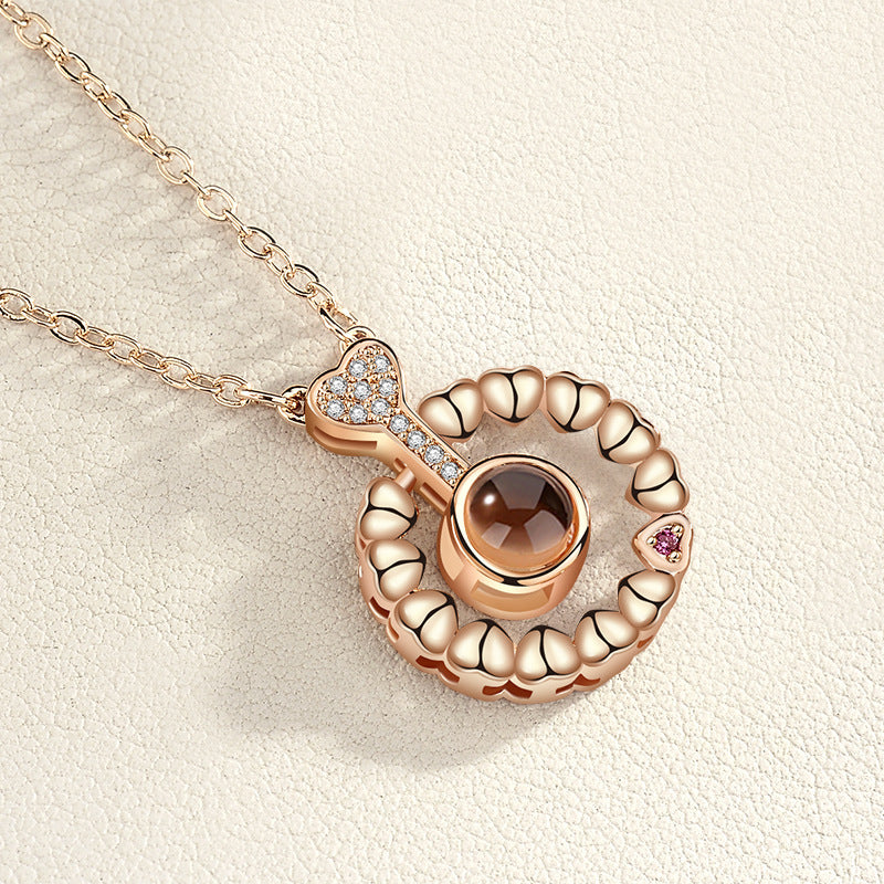 Universal Love Necklace (100 Languages Projection)
