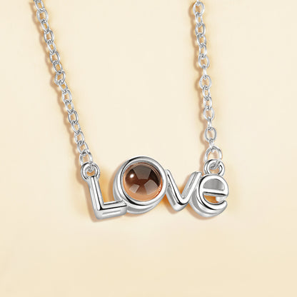 Universal Love Necklace (100 Languages Projection)