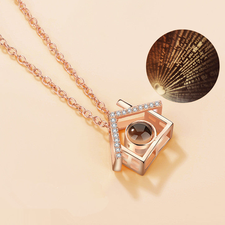 Universal Love Necklace (100 Languages Projection)