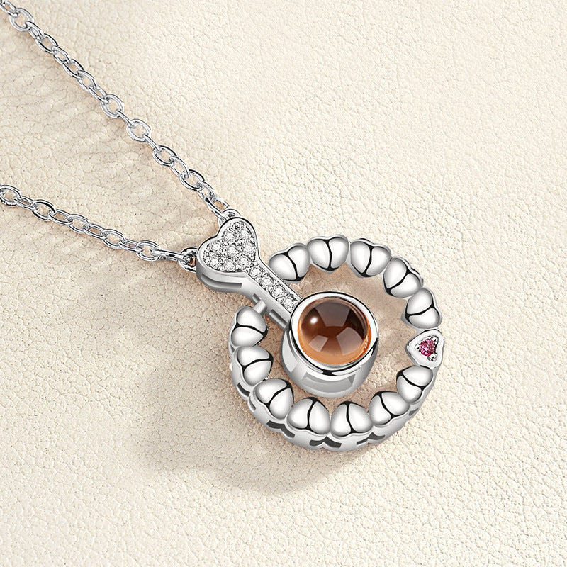 Universal Love Necklace (100 Languages Projection)