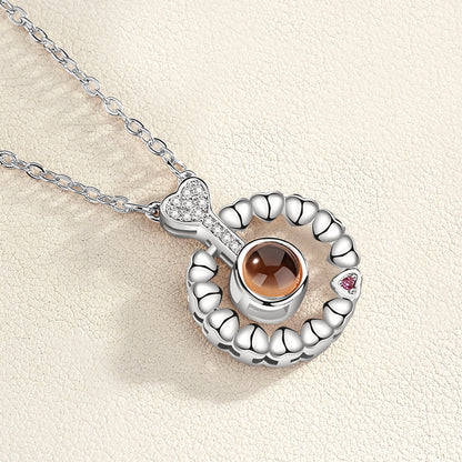 Universal Love Necklace (100 Languages Projection)