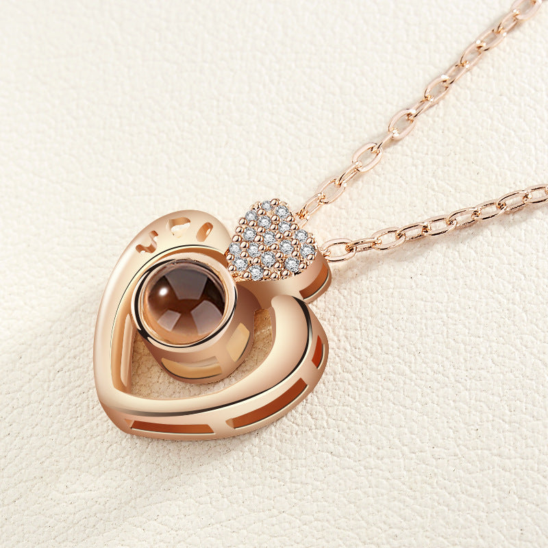Universal Love Necklace (100 Languages Projection)