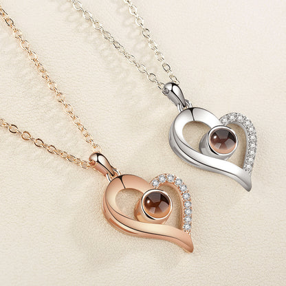 Universal Love Necklace (100 Languages Projection)