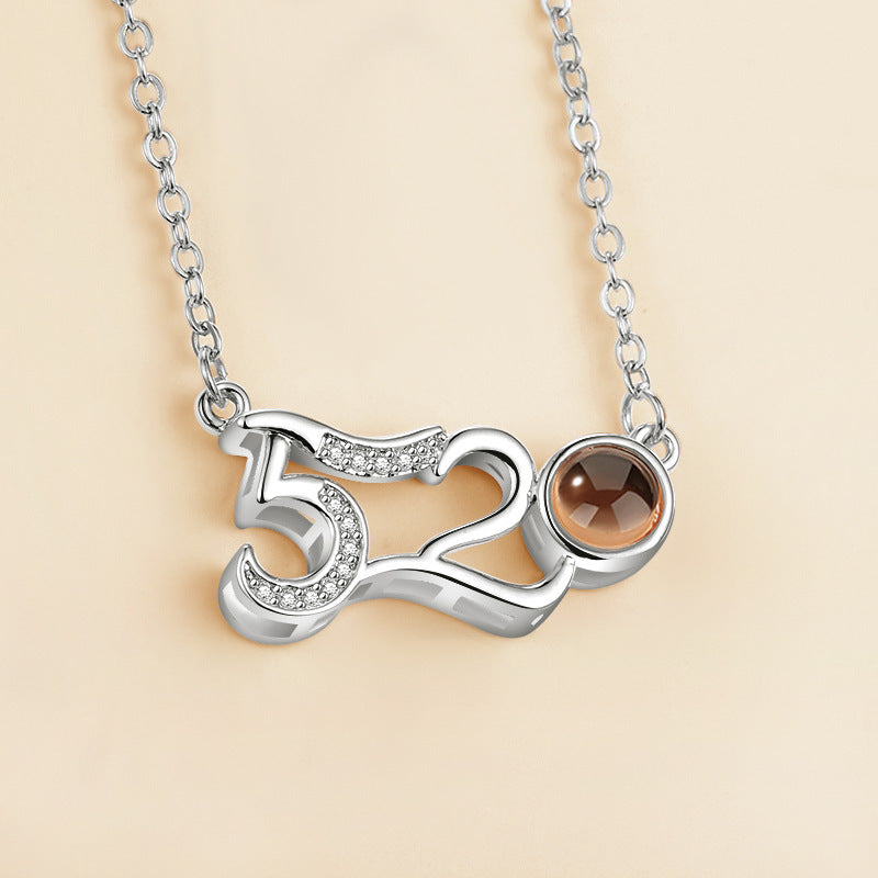 Universal Love Necklace (100 Languages Projection)