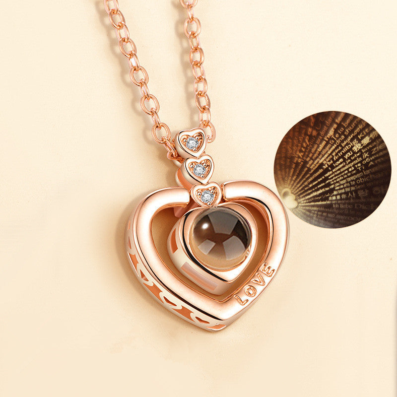 Universal Love Necklace (100 Languages Projection)