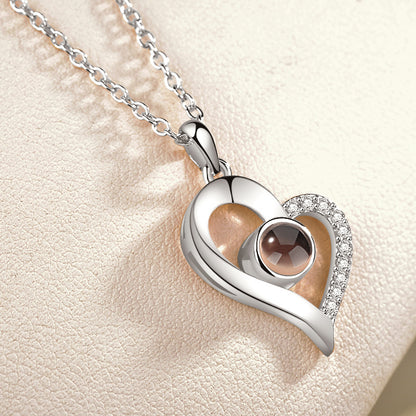 Universal Love Necklace (100 Languages Projection)